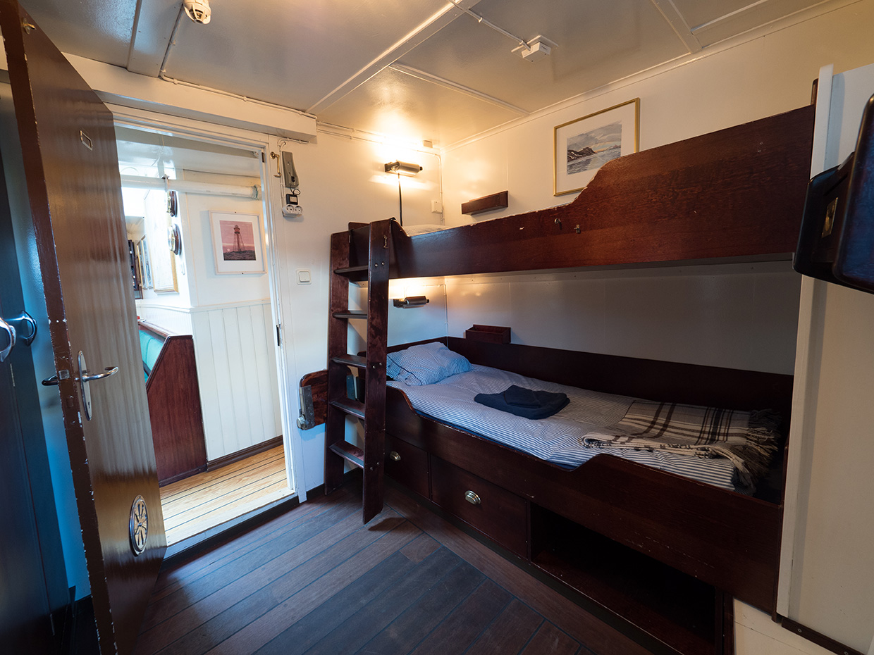 Cabin of  MS Stockholm: Twin bed cabin (bunk beds) for single use