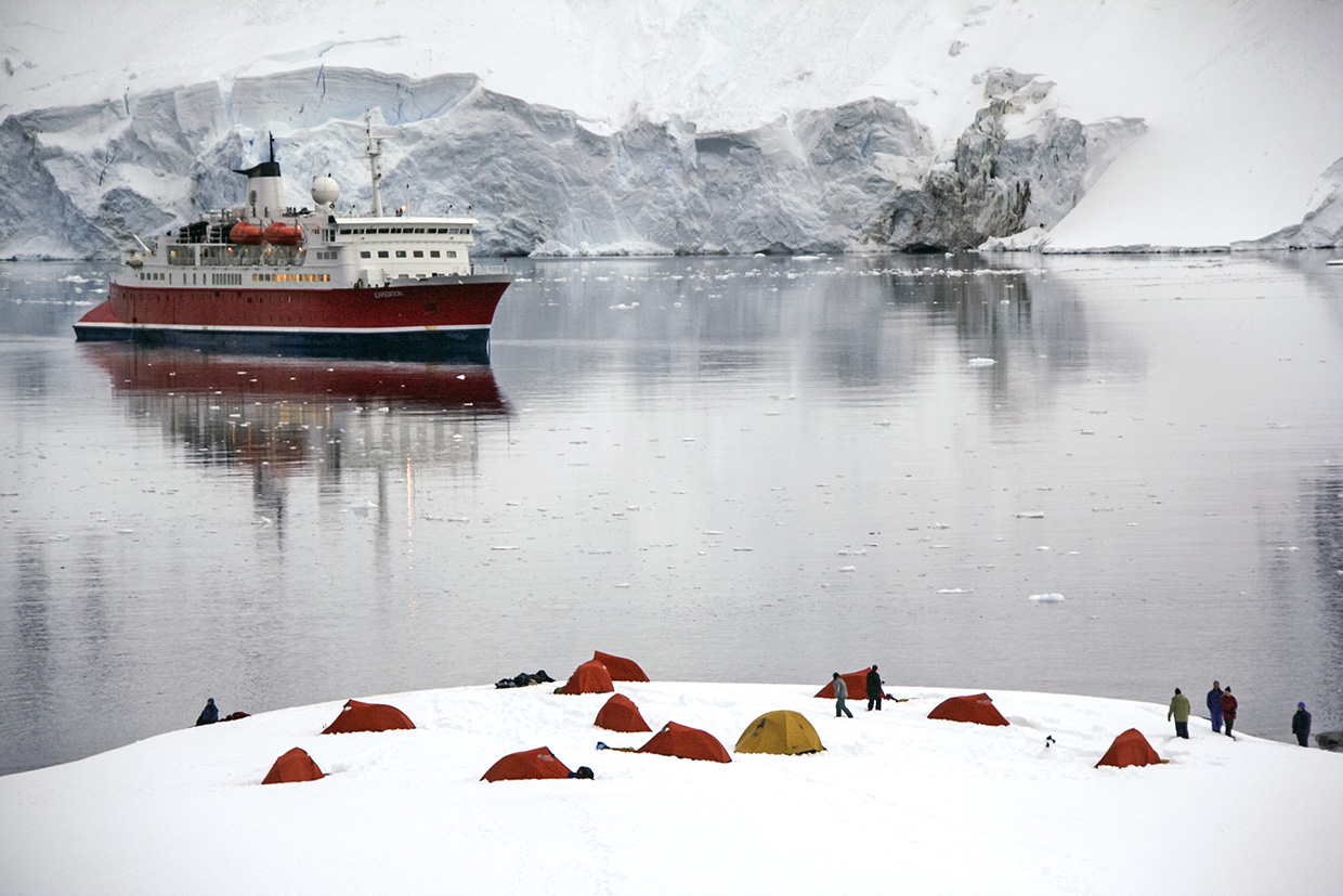 Basecamp in Antarctica