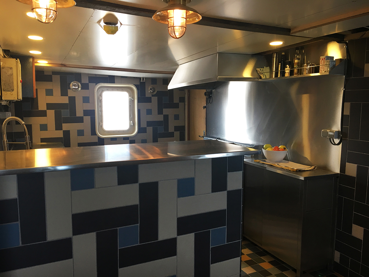 Galley on MV Balto