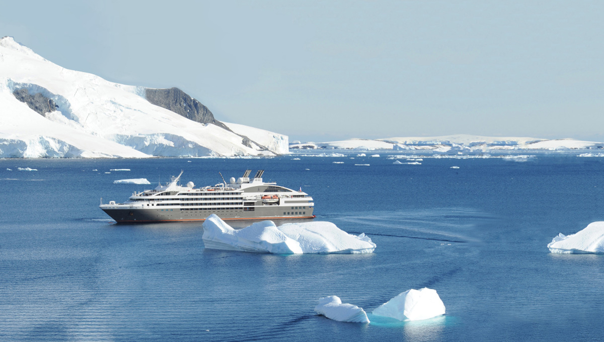 L'Austral and Zodiac in Antarctica