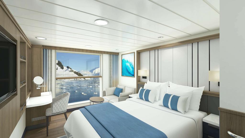 Cabin of  MS Ocean Victory: French Balcony Suite (E )