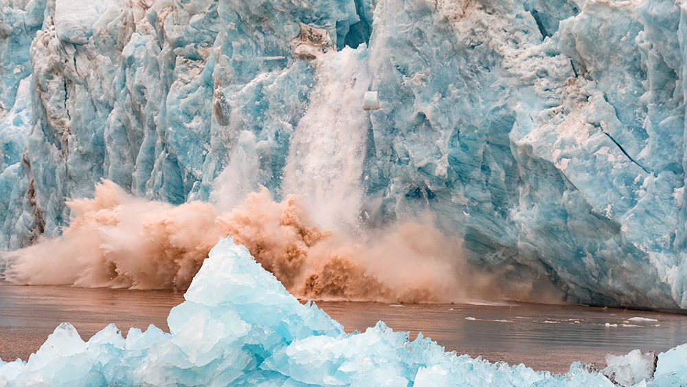 Glacier-waterfall