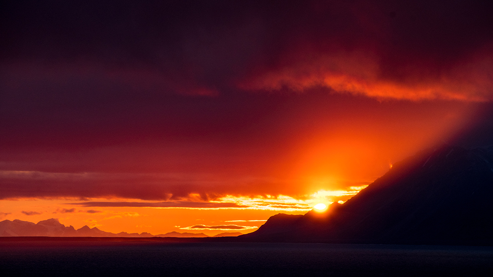 Isfjord Sonnenuntergang