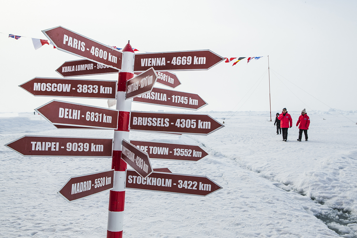 Map of North Pole