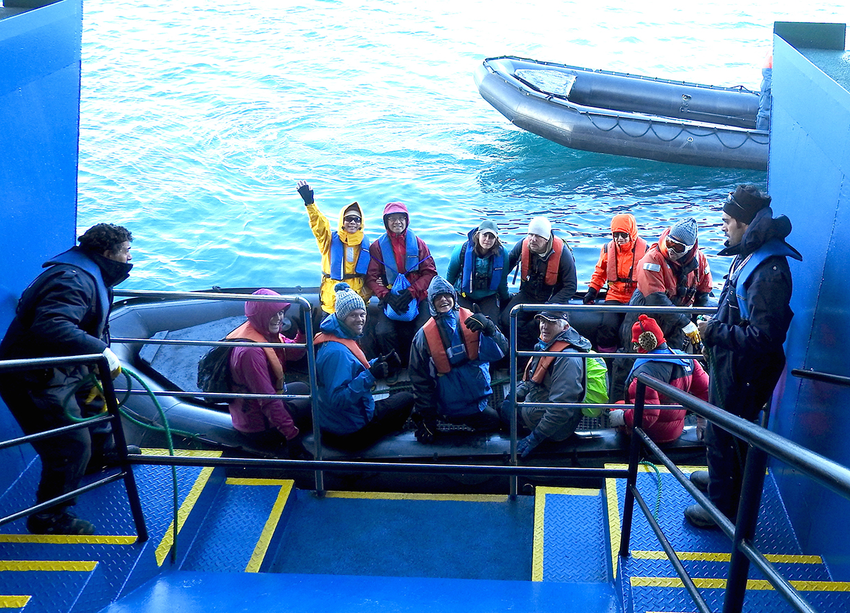 Zodiac auf der MS Ushuaia